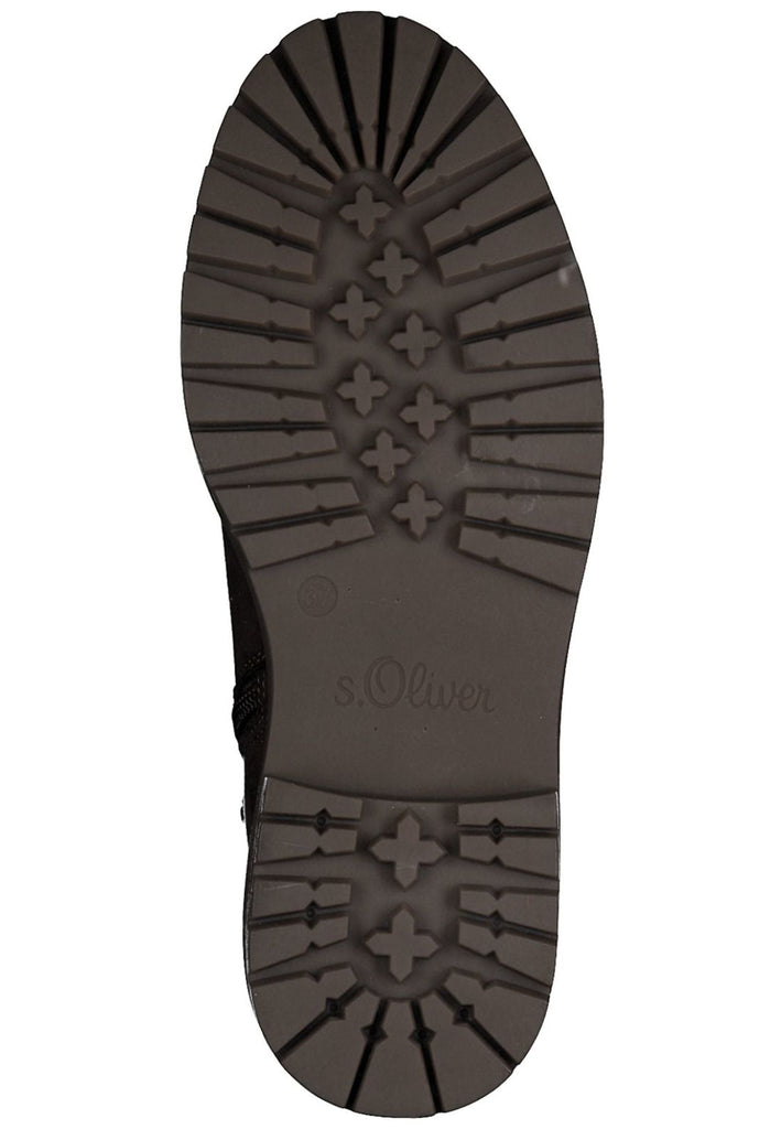 s.Oliver Stiefelette Textil Cognac