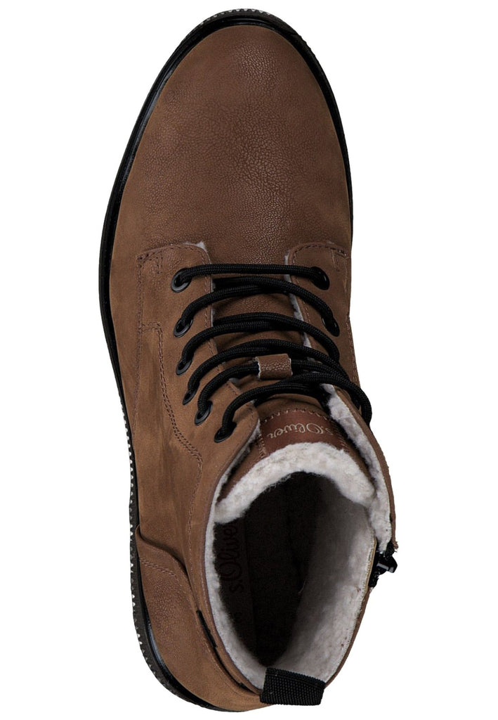 s.Oliver Stiefelette Textil Cognac