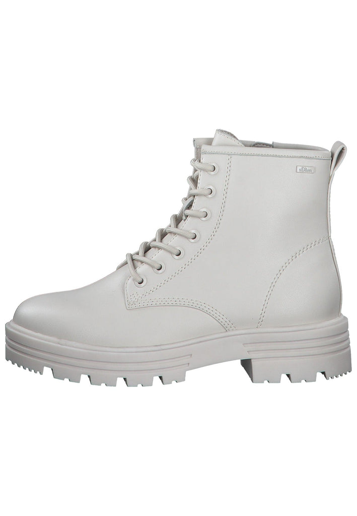 s.Oliver Stiefelette Textil Cream