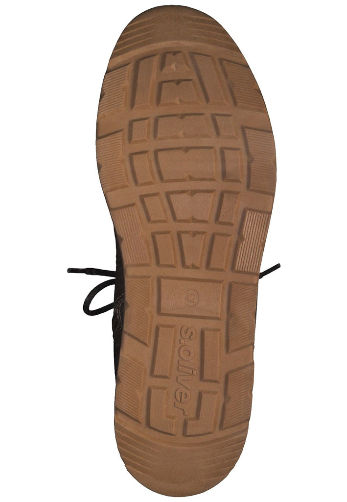 s.Oliver Stiefelette Textil Dunkelbraun