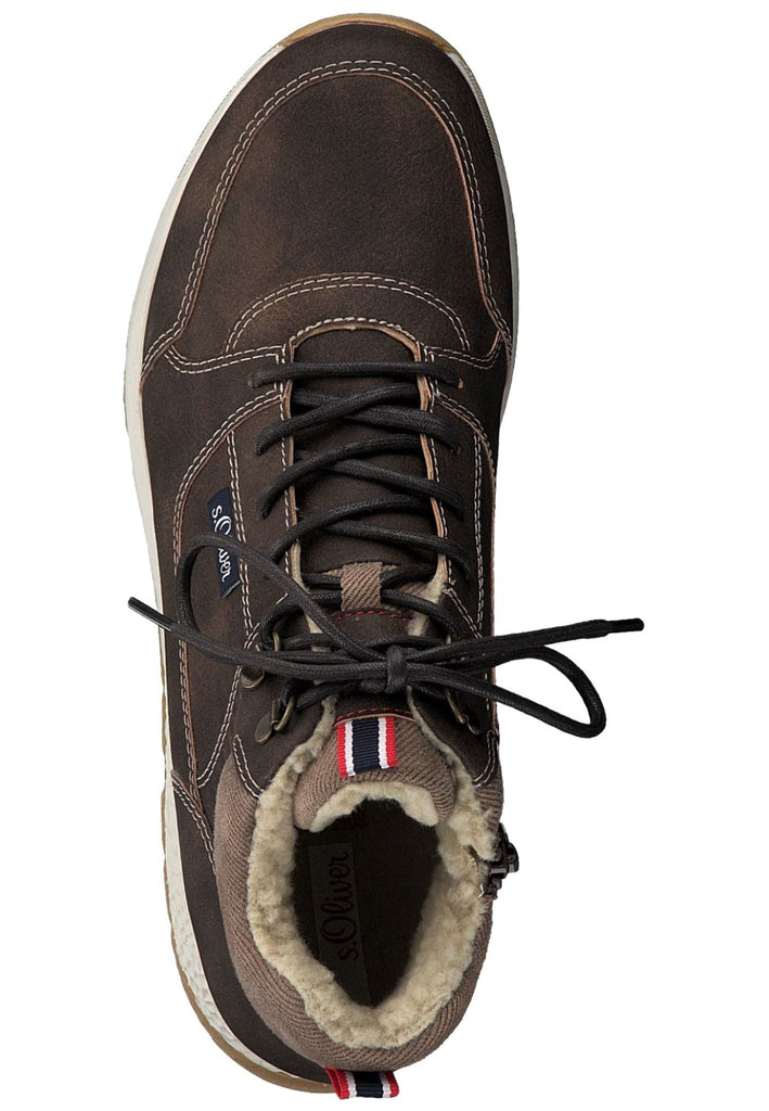 s.Oliver Stiefelette Textil Dunkelbraun