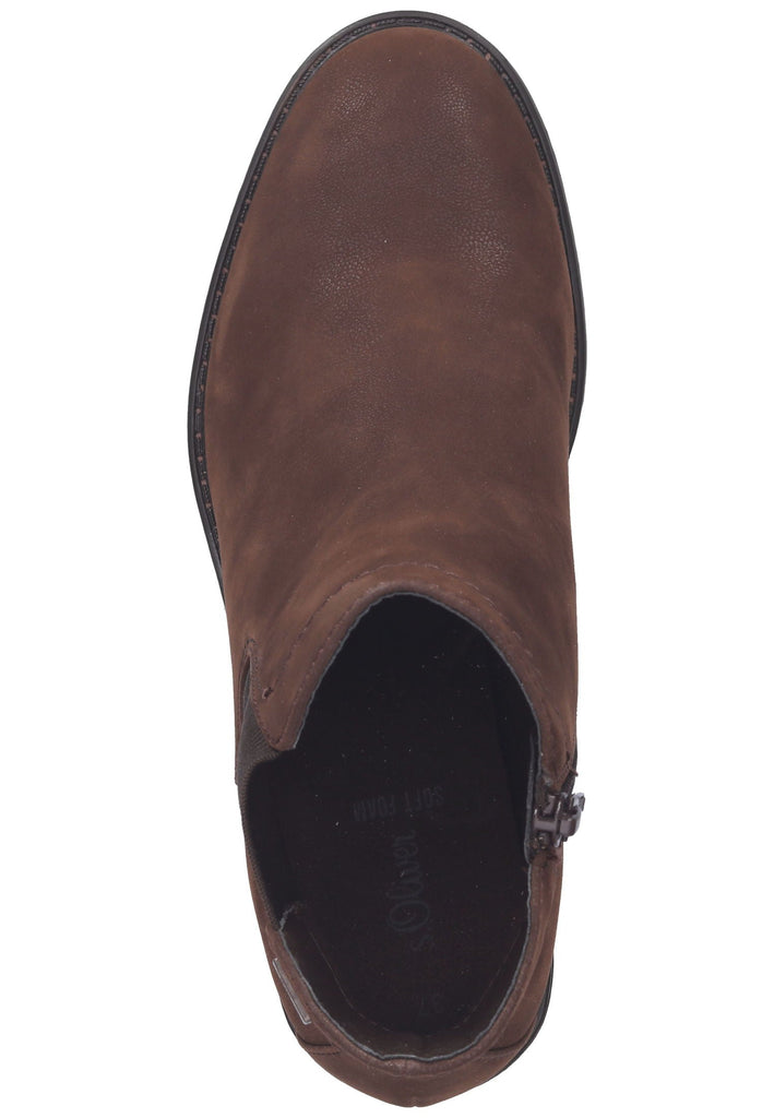 s.Oliver Stiefelette Textil Dunkelbraun