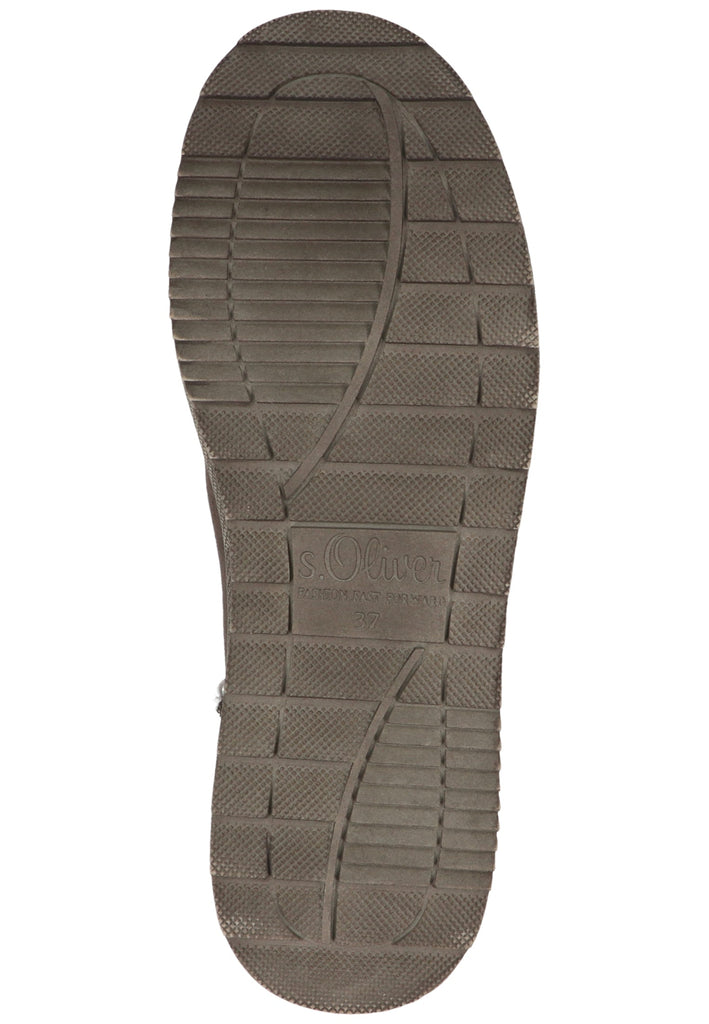 s.Oliver Stiefelette Textil Grau Warmfutter