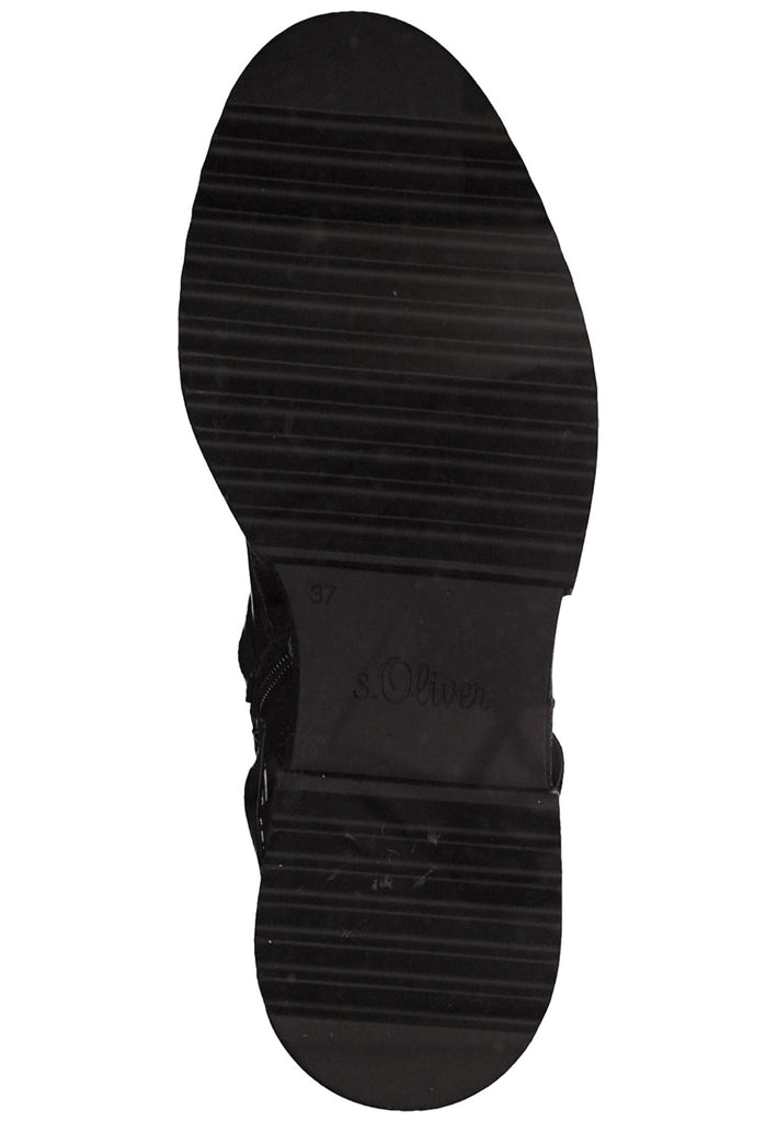 s.Oliver Stiefelette Textil Schwarz