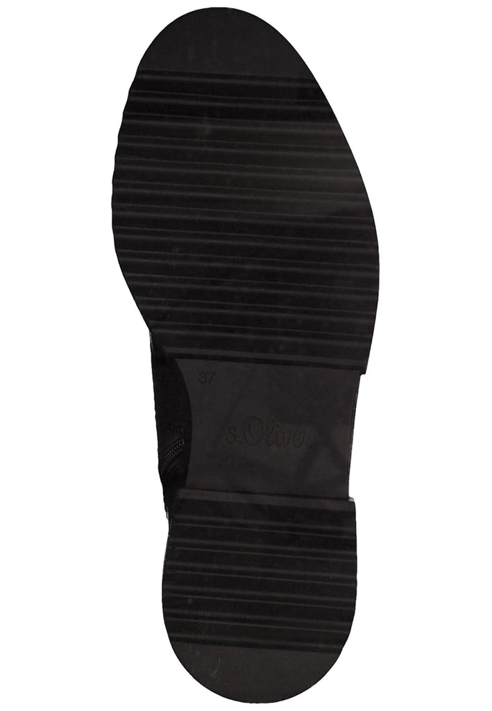 s.Oliver Stiefelette Textil Schwarz
