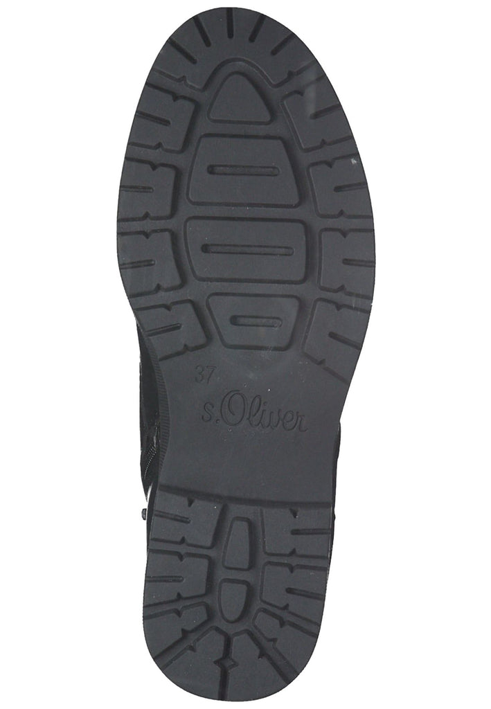 s.Oliver Stiefelette Textil Schwarz