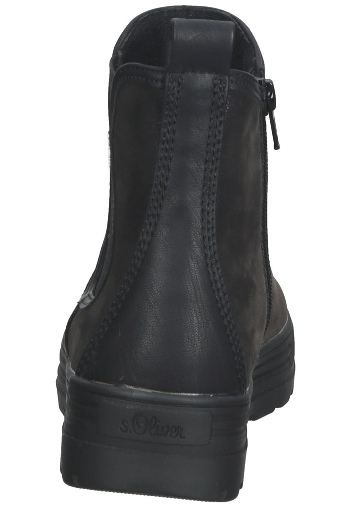 s.Oliver Stiefelette Textil Schwarz