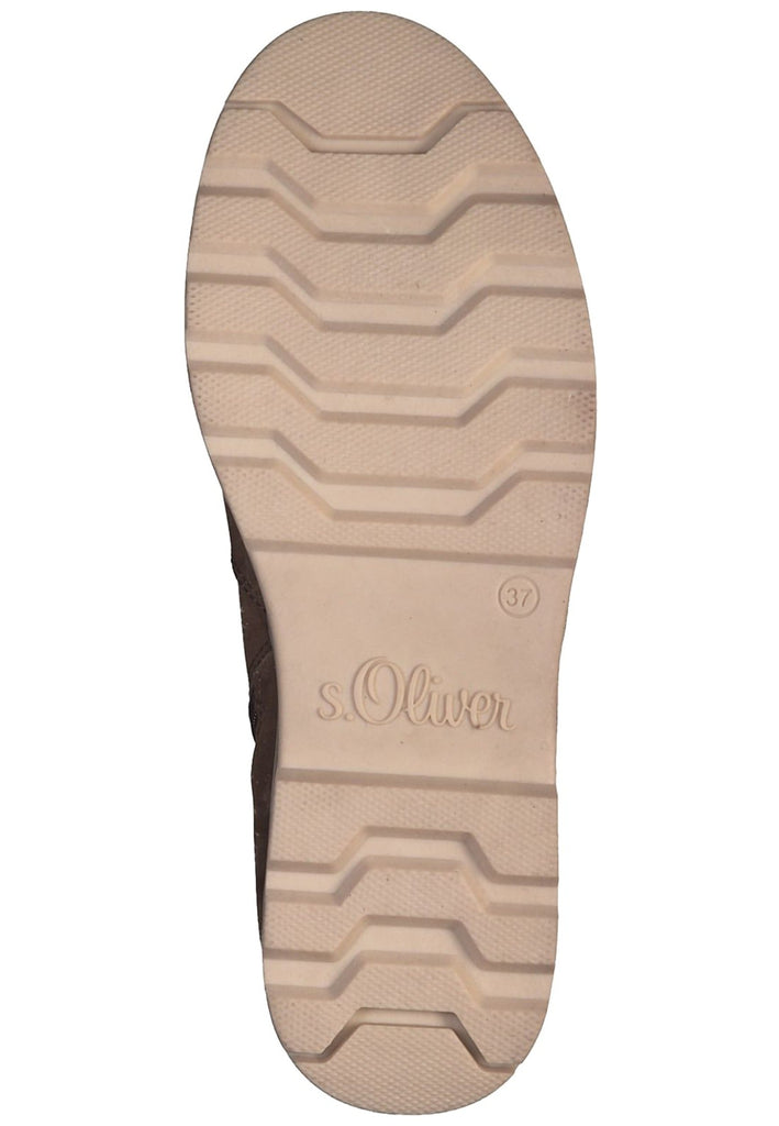 s.Oliver Stiefelette Textil Tan