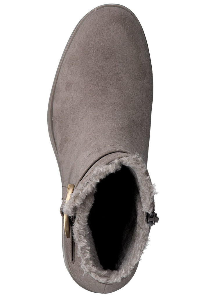 s.Oliver Stiefelette Textil Taupe