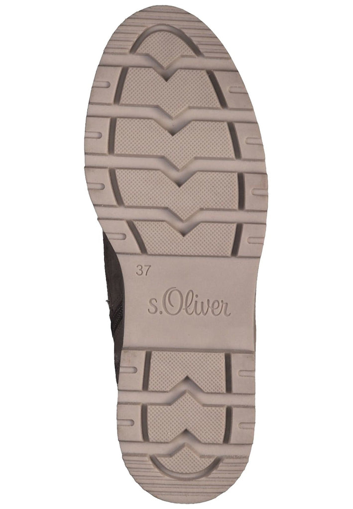 s.Oliver Stiefelette Textil Taupe