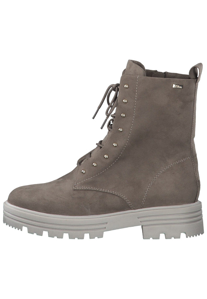 s.Oliver Stiefelette Textil Taupe