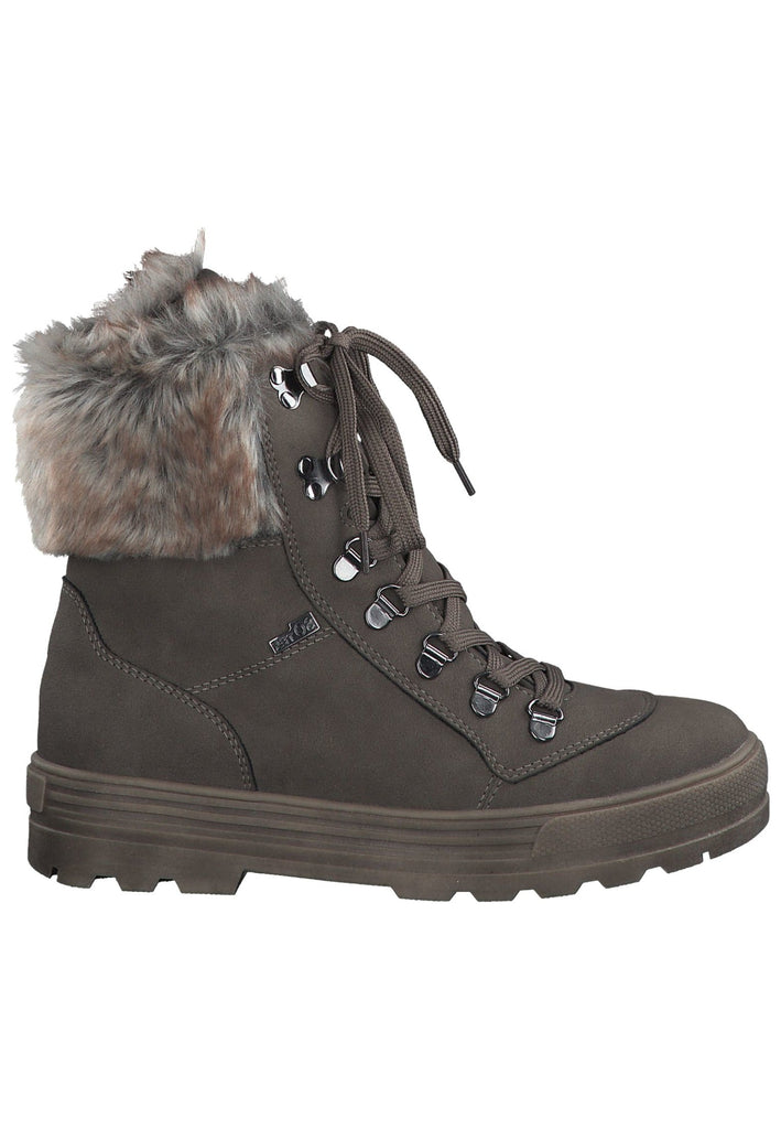 s.Oliver Stiefelette Textil Taupe