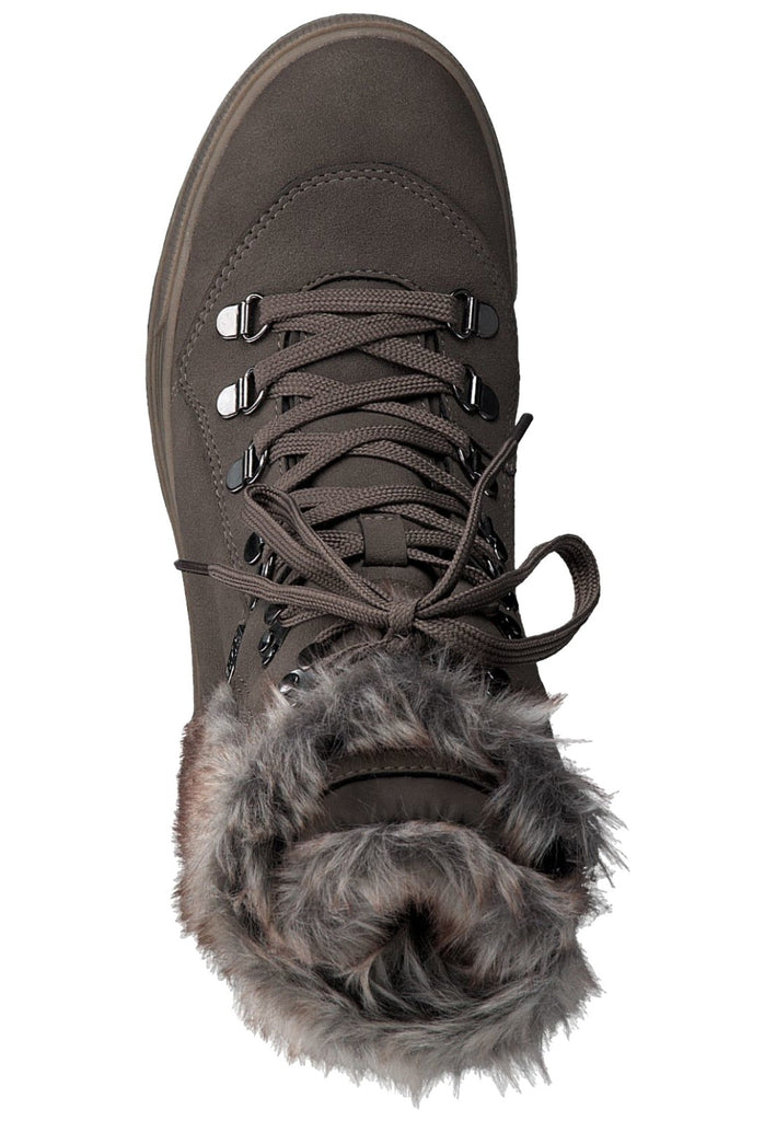 s.Oliver Stiefelette Textil Taupe