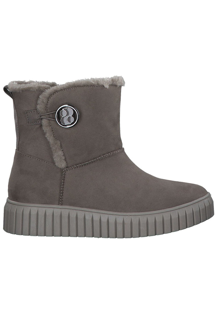 s.Oliver Stiefelette Textil Taupe Warmfutter