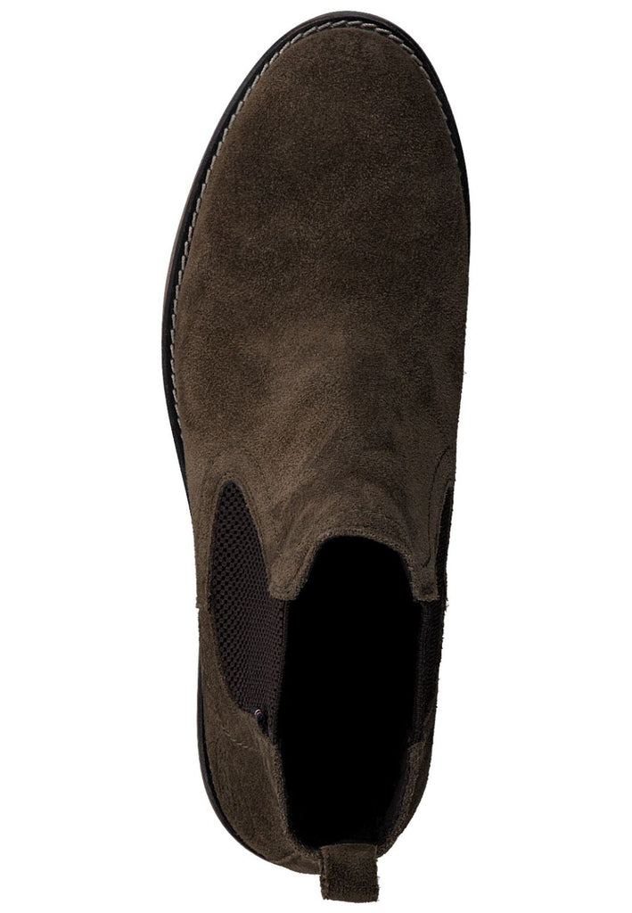 s.Oliver Stiefelette Veloursleder Olive