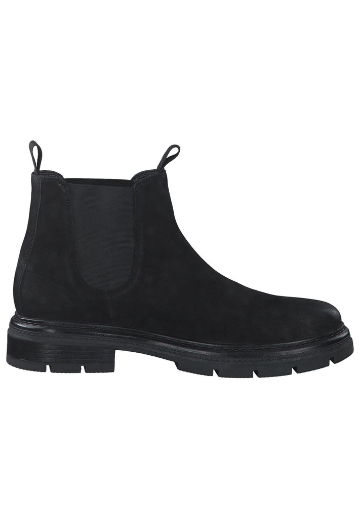 s.Oliver Stiefelette Veloursleder Schwarz