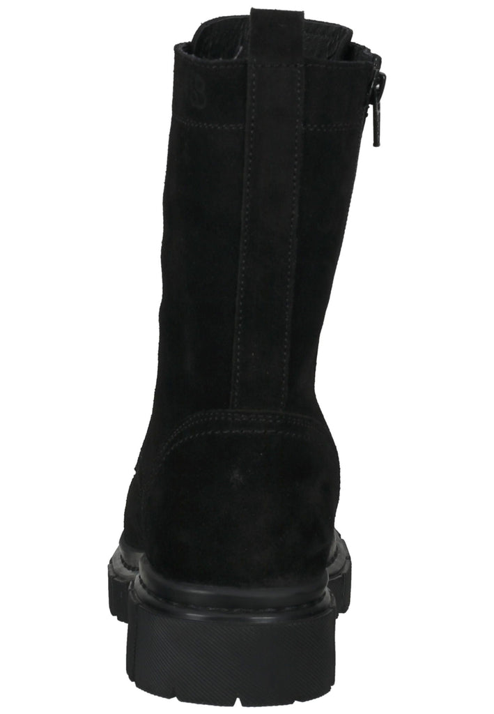 s.Oliver Stiefelette Veloursleder Schwarz