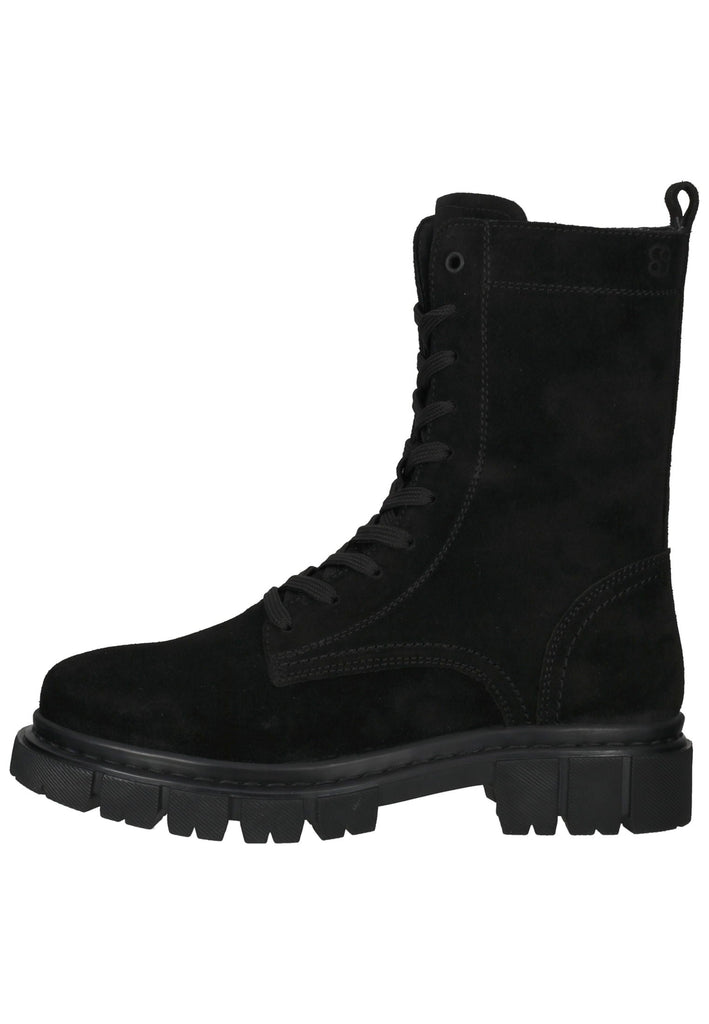 s.Oliver Stiefelette Veloursleder Schwarz