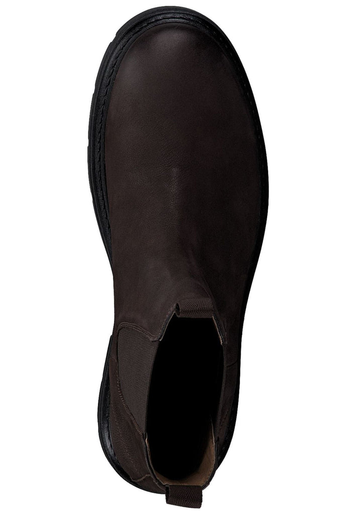 s.Oliver Stiefelette Veloursleder/Textil Dunkelbraun