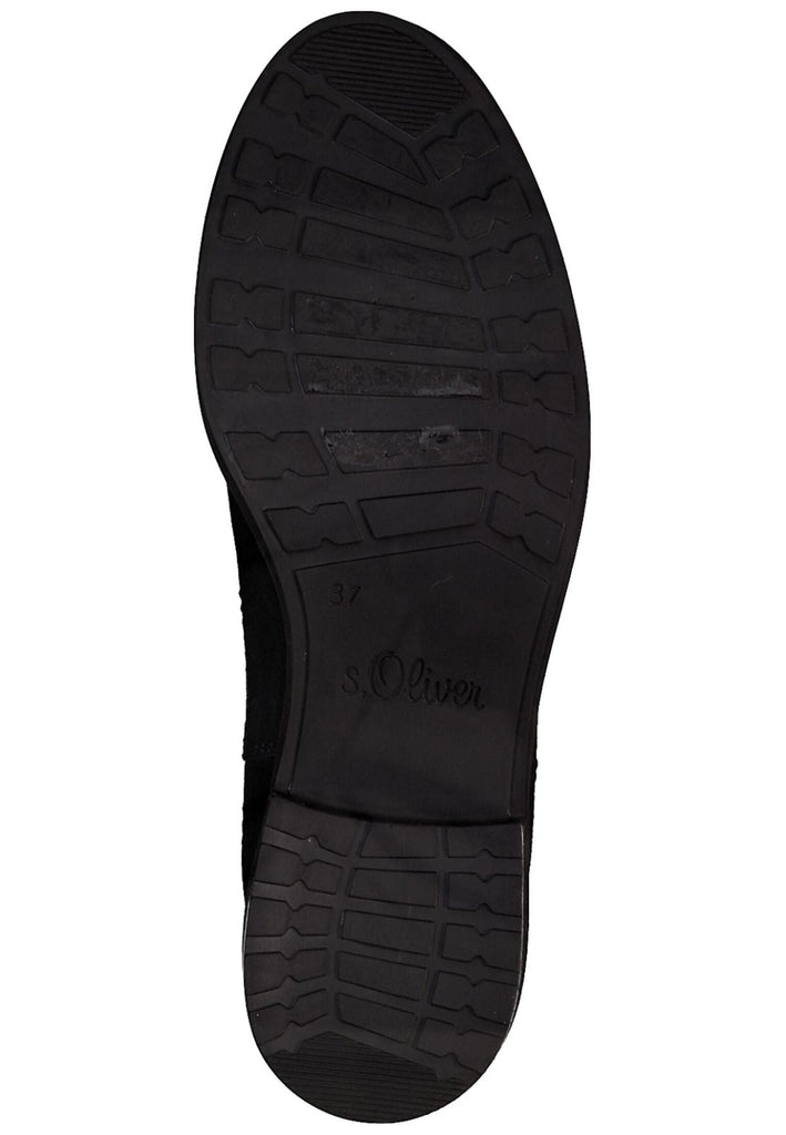 s.Oliver Stiefelette Veloursleder/Textil Navy