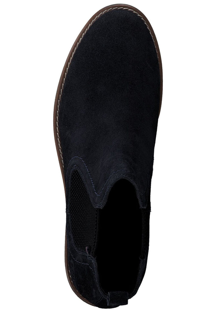 s.Oliver Stiefelette Veloursleder/Textil Navy