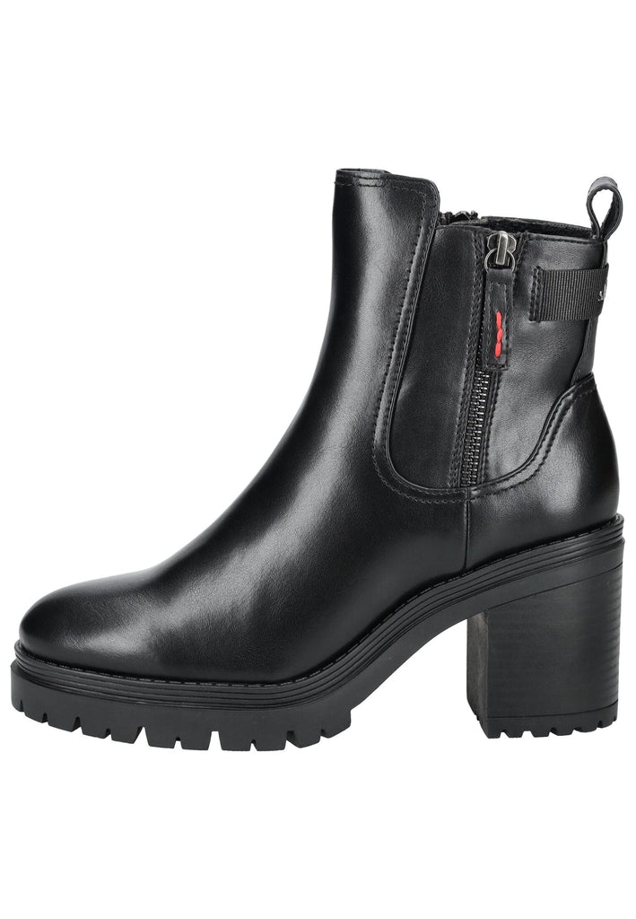 Stiefeletten s.Oliver Stiefelette Lederimitat/Textil Schwarz