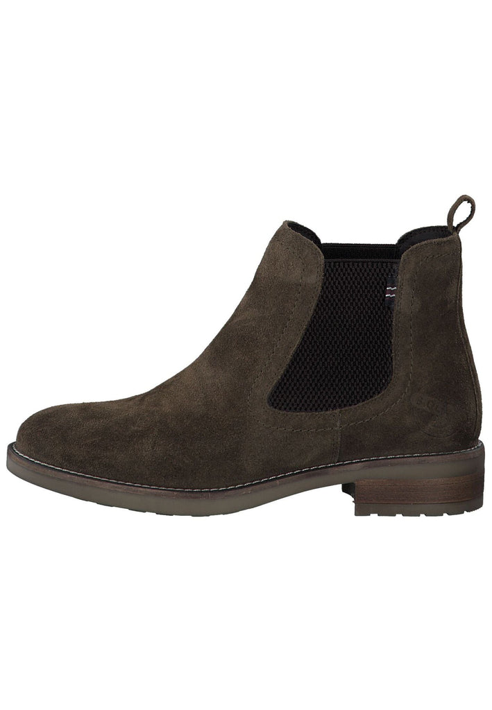 Stiefeletten s.Oliver Stiefelette Veloursleder Olive