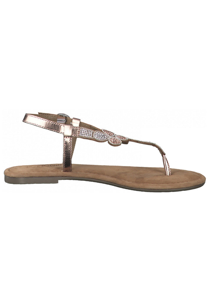 s.Oliver Zehensteg Leder Rose Metallic