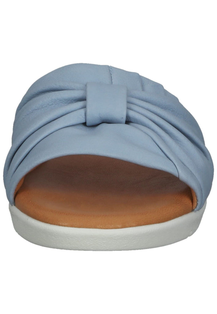 Salamander Pantoletten Glattleder Hellblau