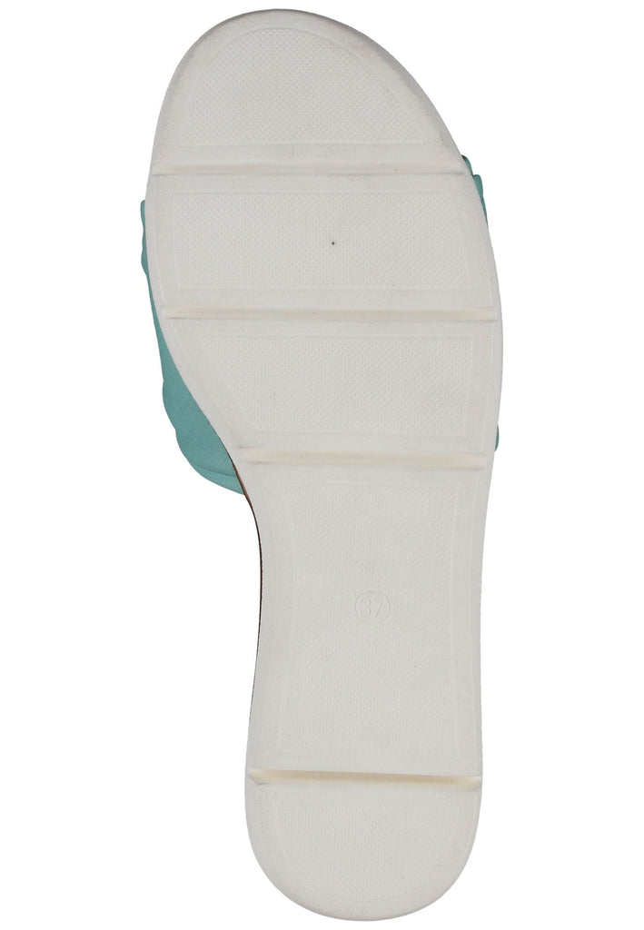 Salamander Pantoletten Glattleder Türkis