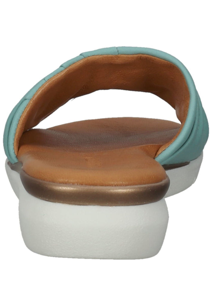 Salamander Pantoletten Glattleder Türkis