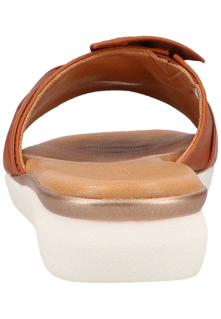 Salamander Pantoletten Leder Cognac