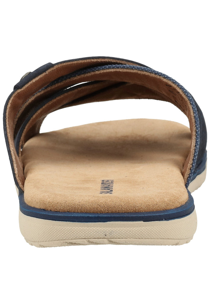 Salamander Pantoletten Leder/Textil Navy