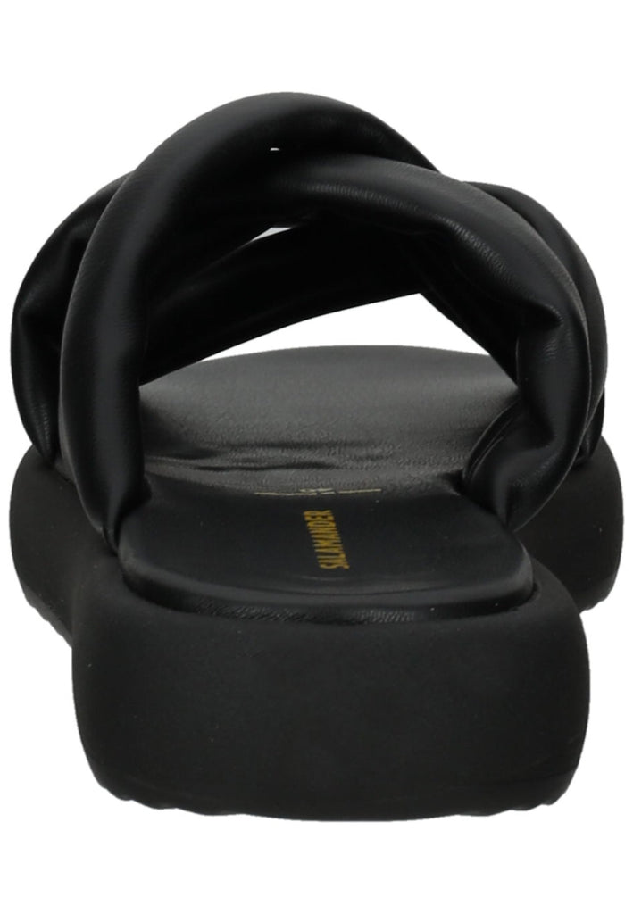 Salamander Pantoletten Lederimitat Schwarz