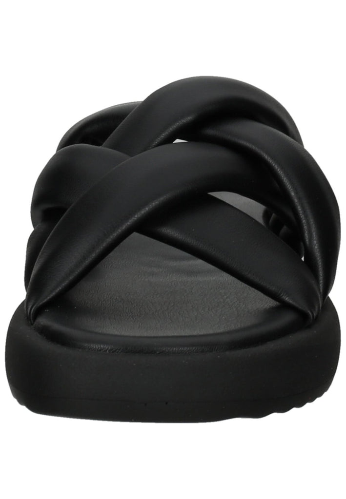 Salamander Pantoletten Lederimitat Schwarz