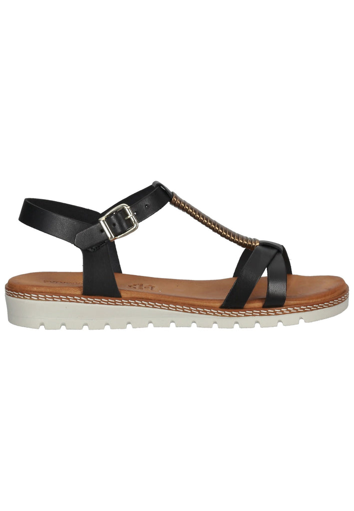Salamander Sandalen Glattleder Schwarz