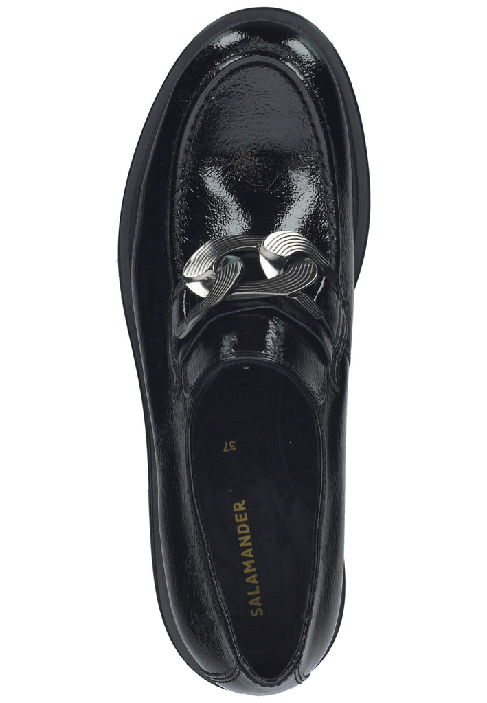 Salamander Slipper Glattleder Schwarz