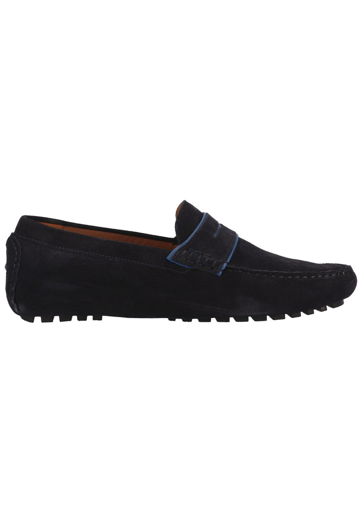 Salamander Slipper Leder Navy