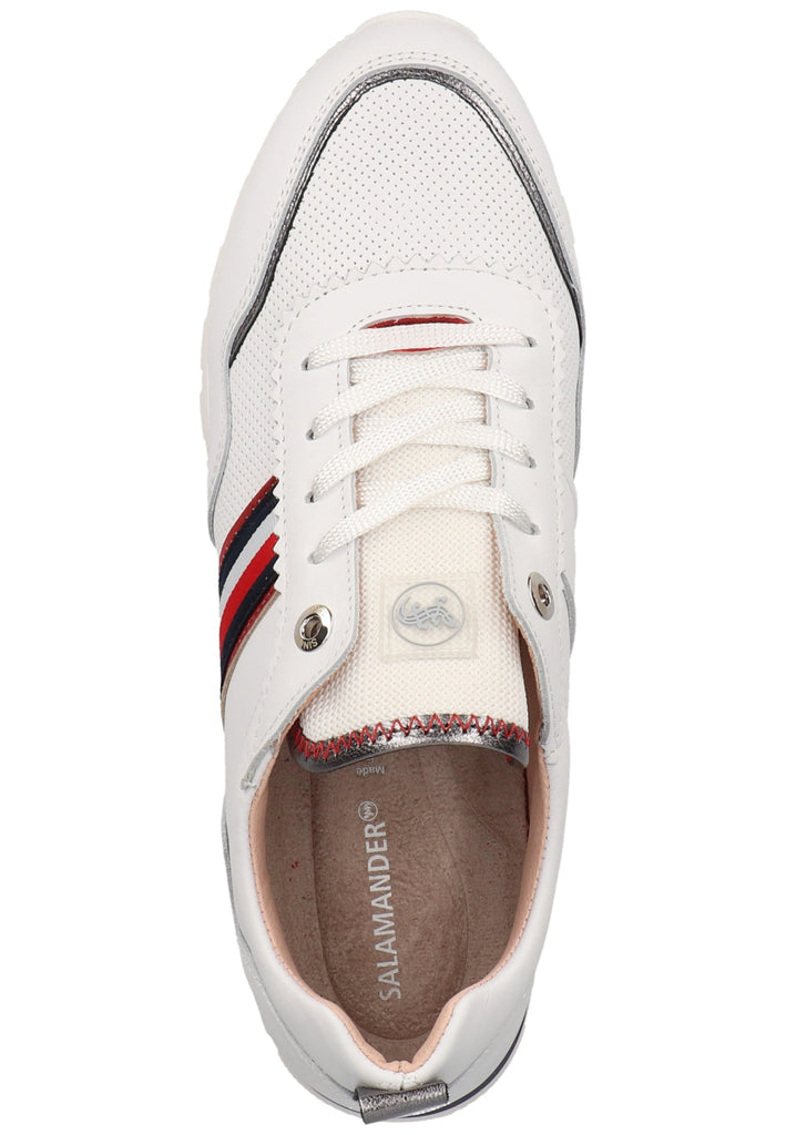 Salamander Sneaker Leder Weiß/Rot