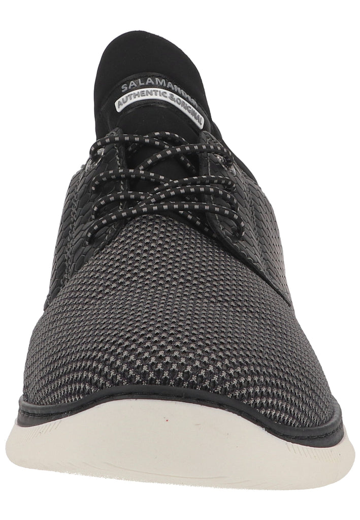 Salamander Sneaker Lederimitat Grau/Schwarz