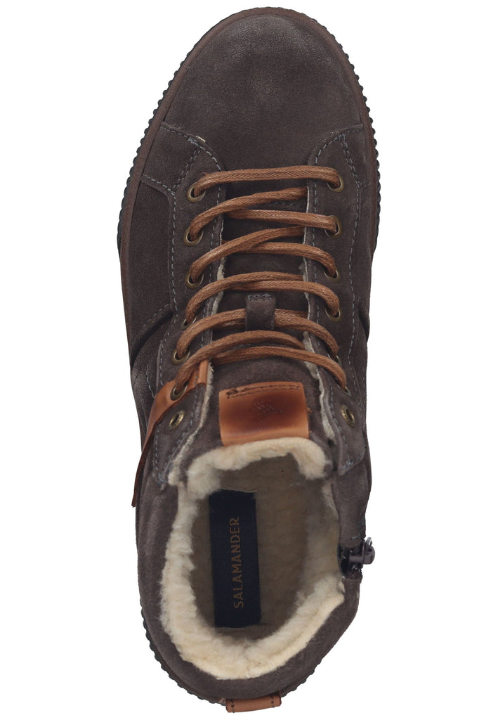 Salamander Sneaker Veloursleder Taupe Warmfutter
