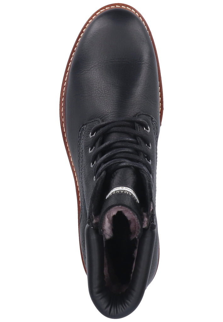 Salamander Stiefelette Leder Schwarz Warmfutter