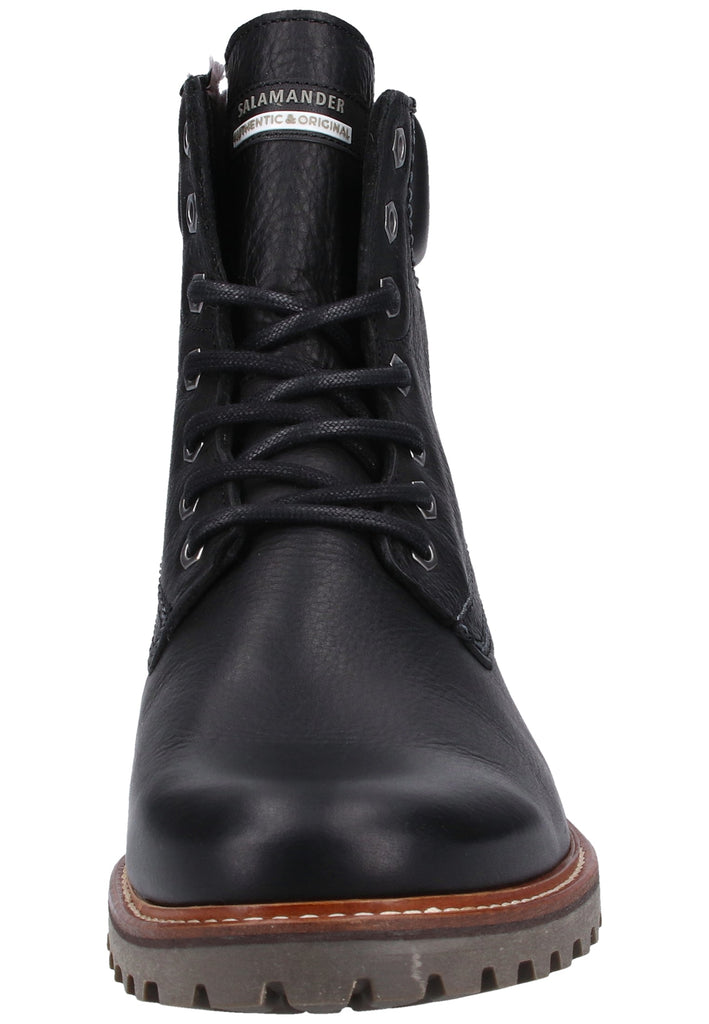 Salamander Stiefelette Leder Schwarz Warmfutter