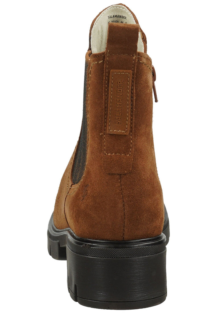 Salamander Stiefelette Veloursleder Cognac Warmfutter
