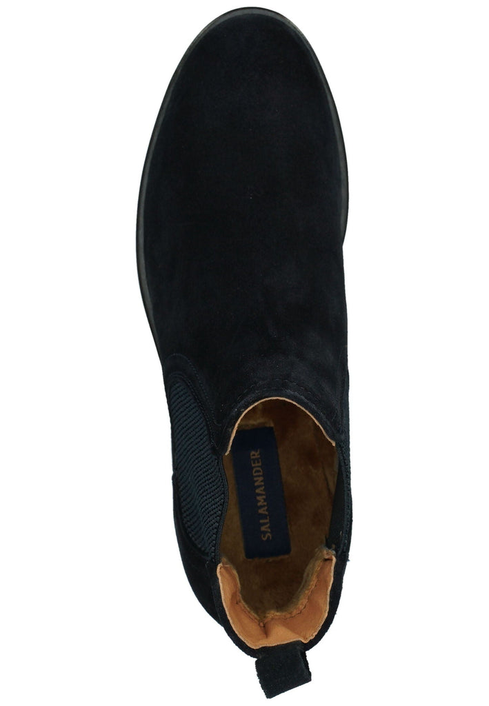 Salamander Stiefelette Veloursleder/Textil Navy Warmfutter