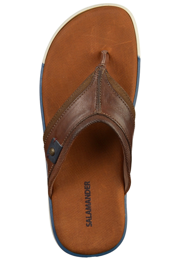 Salamander Zehensteg Leder/Textil Braun