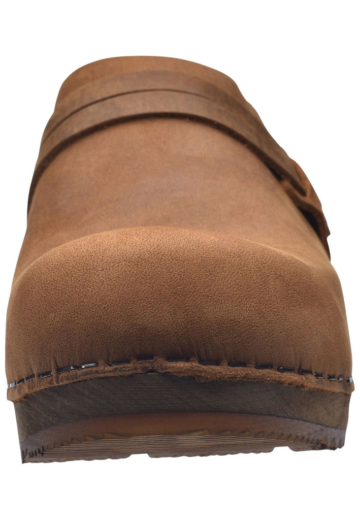Sanita Clogs Nubukleder Chestnut