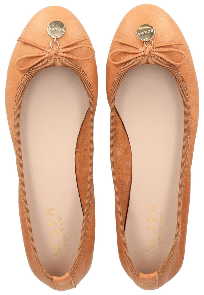Scapa Ballerinas Leder Cuoio