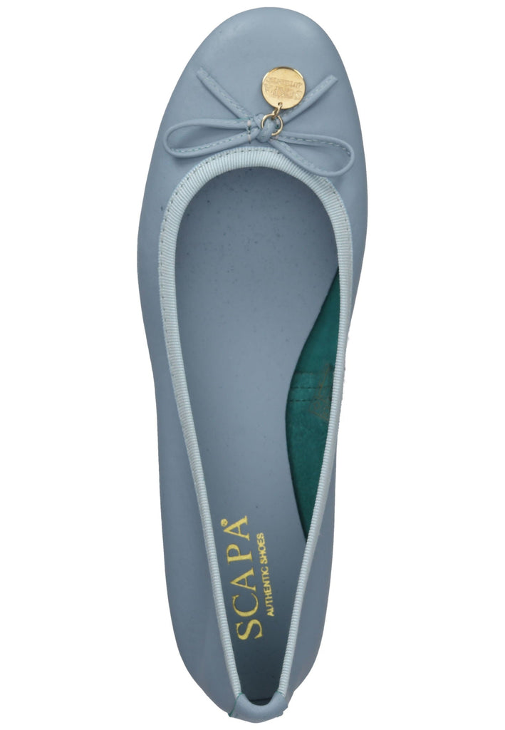 Scapa Ballerinas Leder Hellblau