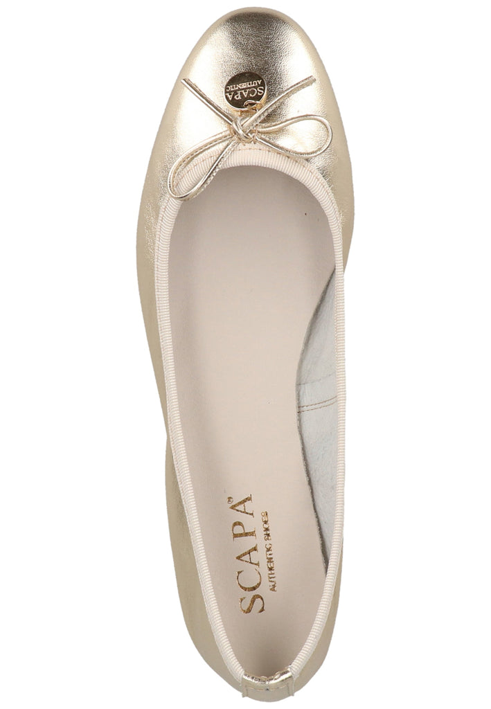 Scapa Ballerinas Leder Platin